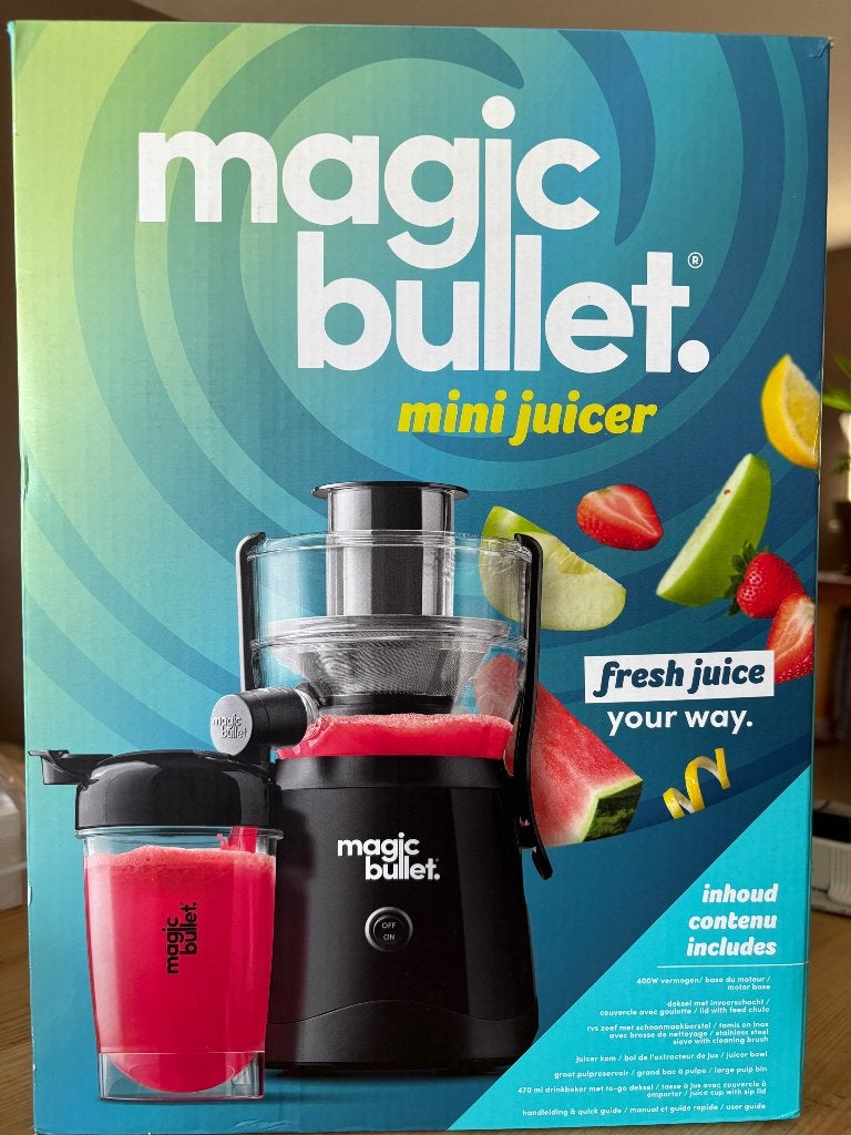 Magic Bullet juicer nieuw in doos 1keer gebruikt, Overige typen, Kunststof, Nieuw, Ophalen of Verzenden