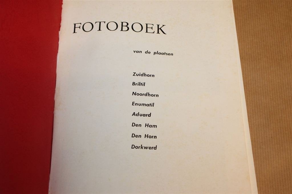 Fotoboek Zuidhorn, Noordhorn & Aduard e.o. [Vintage 1973], Ophalen of Verzenden, Gelezen