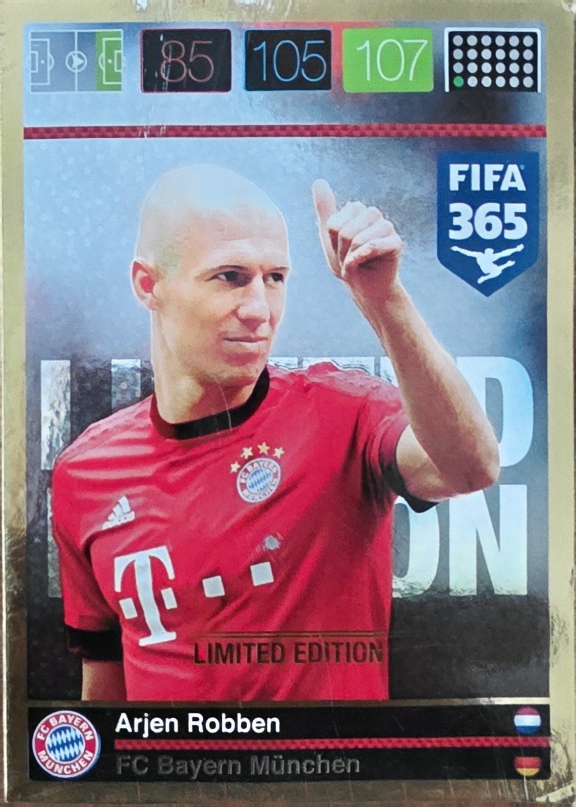 Panini FIFA365 Limited Edition Kaarten: Ibrahimovic & Robben, Verzamelen, Ophalen of Verzenden, Gebruikt, Buitenlandse clubs, Spelerskaart