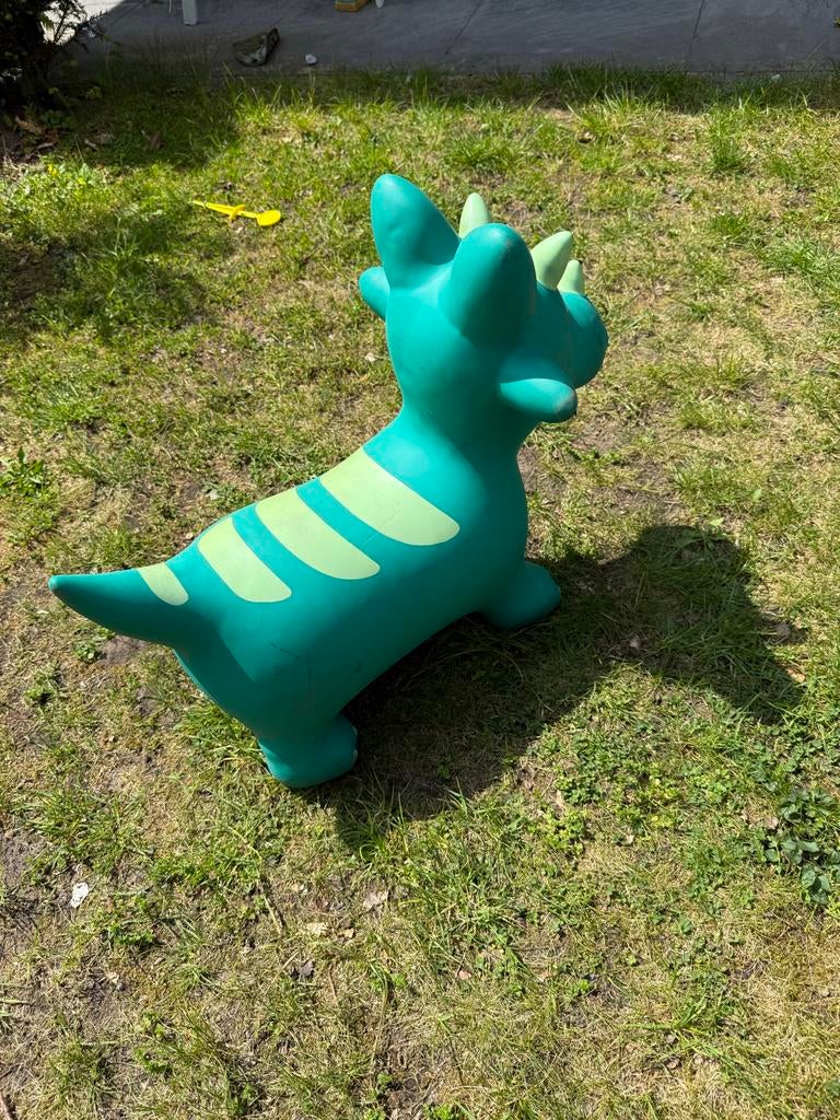 Eurekakids Skippy Dino - Skippydier Dinosaurus Groen, Kinderen en Baby's, Speelgoed | Buiten | Opblaasfiguren, Zo goed als nieuw