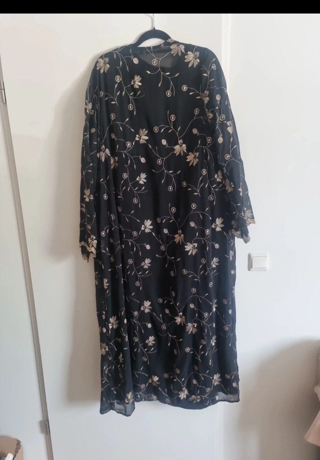 Mooie kimono met onderjurk, lange mouw, maat S, Meerkleurig, Ophalen of Verzenden, Zo goed als nieuw, Maat 36 (S)