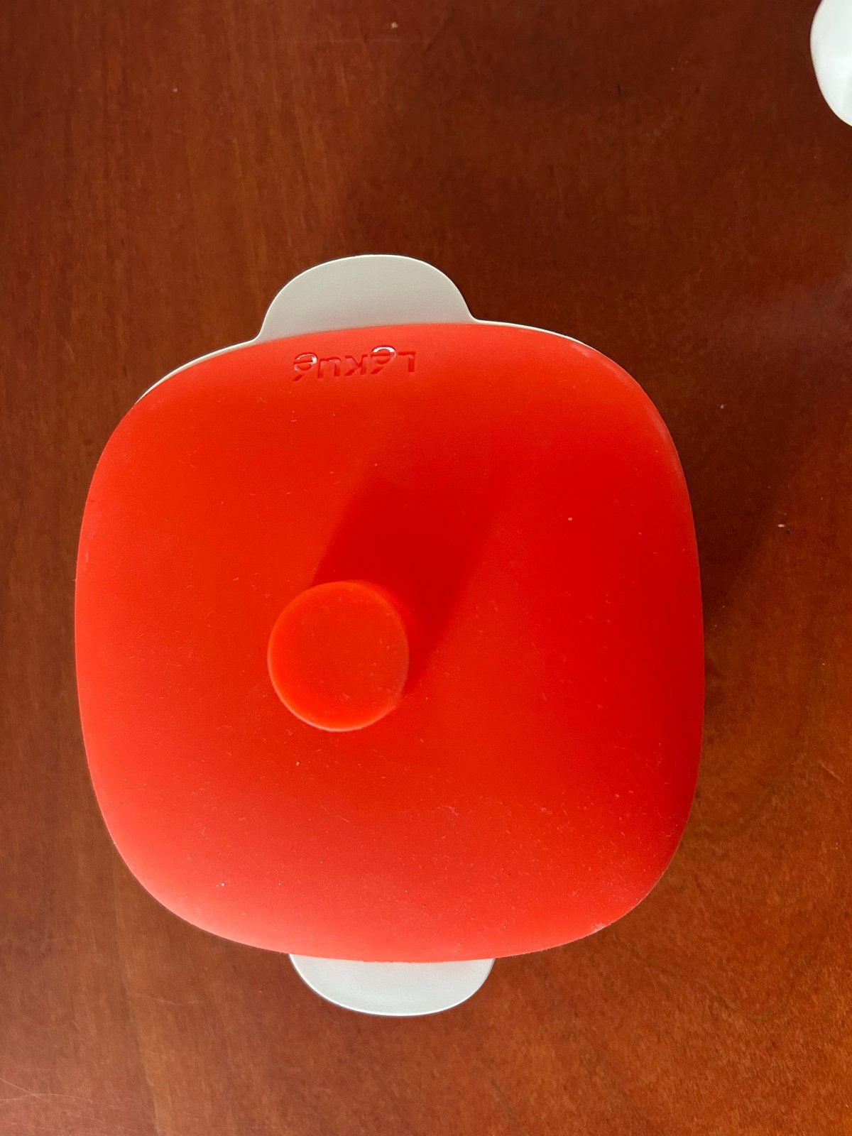 Lékué stoompan voor magnetron, rood/wit, Overige typen, Kunststof, Nieuw, Ophalen of Verzenden