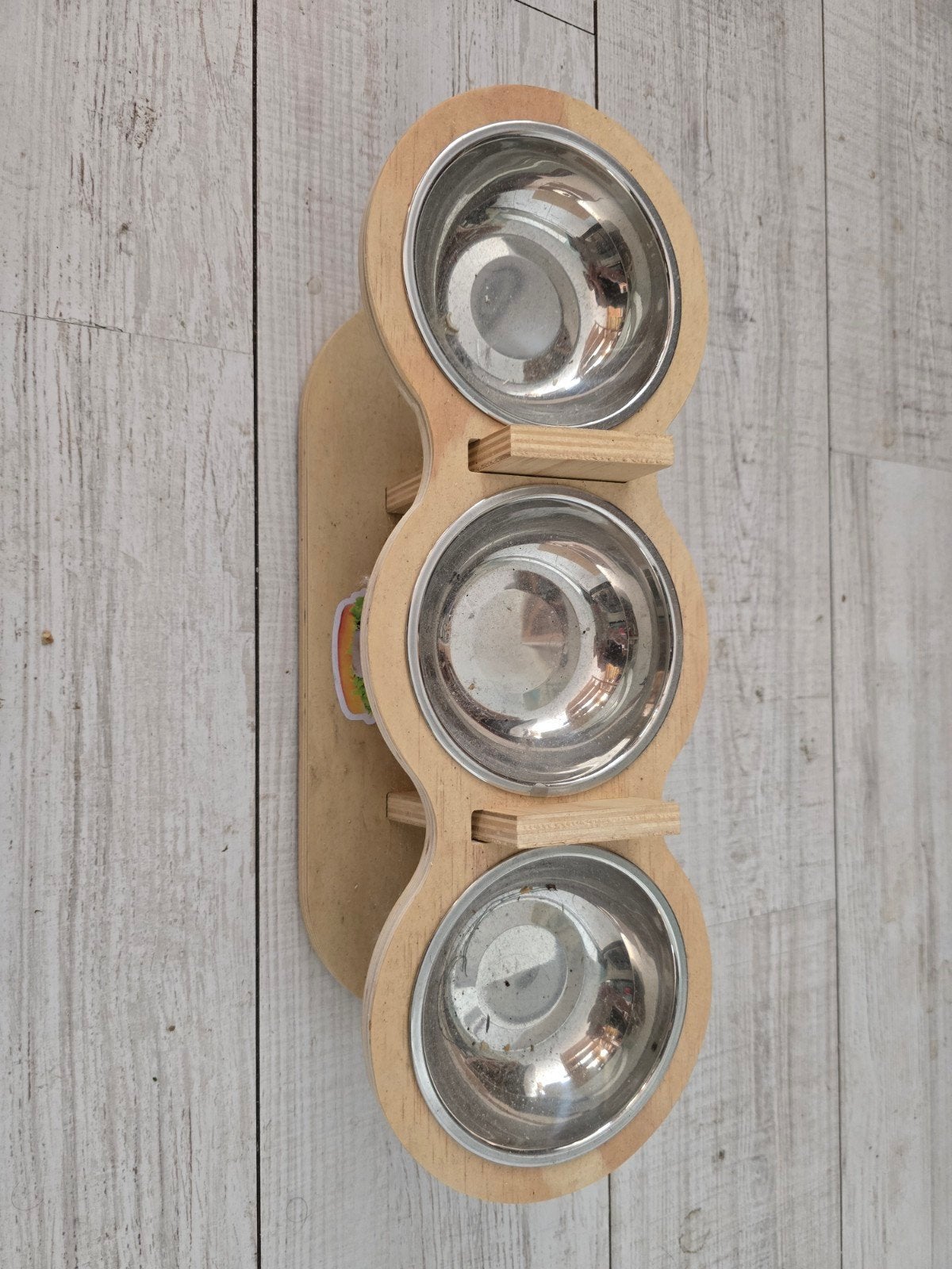 Katten voederbak hout, Dieren en Toebehoren, Kattenvoerbakken en Drinkbakken, Ophalen of Verzenden, Nieuw