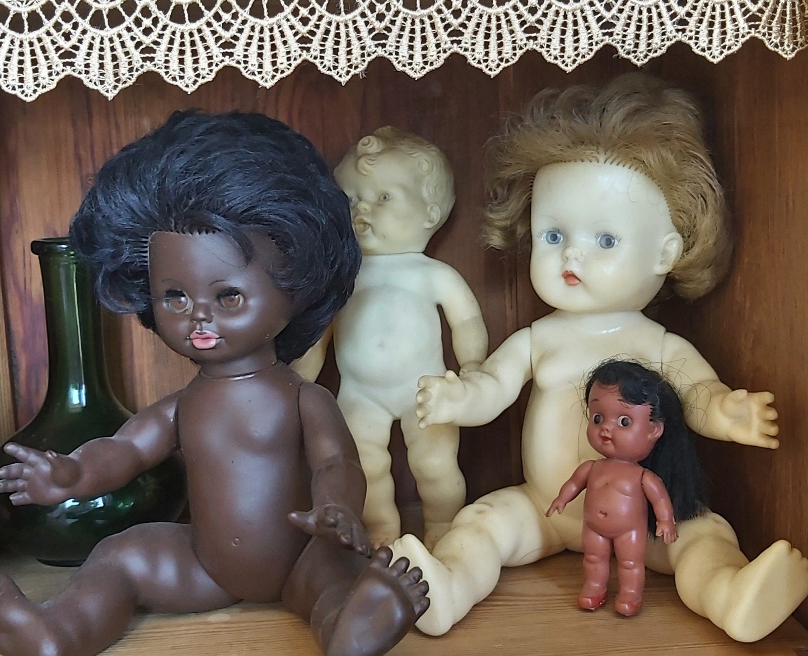 Vintage poppen jaren 60, ook per stuk te koop., Ophalen, Gebruikt, Overige typen