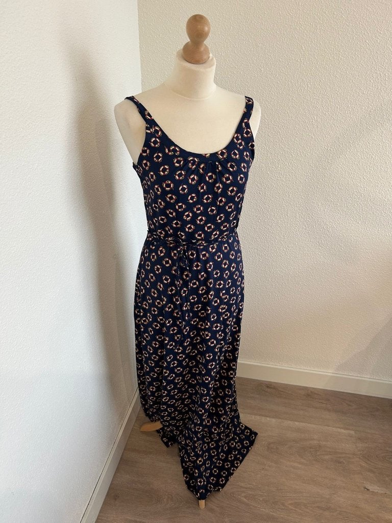 King Louie maat M NIEUWE Allison maxi marina jurk 448, Kleding | Dames, Maat 38/40 (M), Blauw, Nieuw, Ophalen of Verzenden