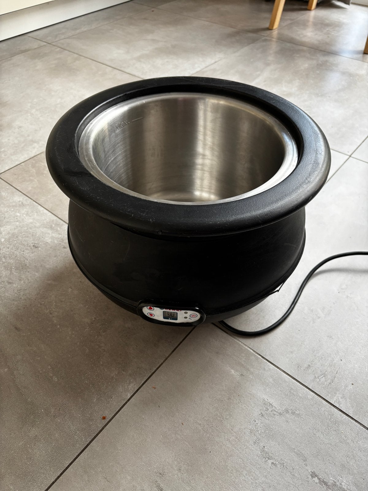Hendi Soepketel - Zwart, 8 liter, met timer, Ophalen, Timer, Gebruikt