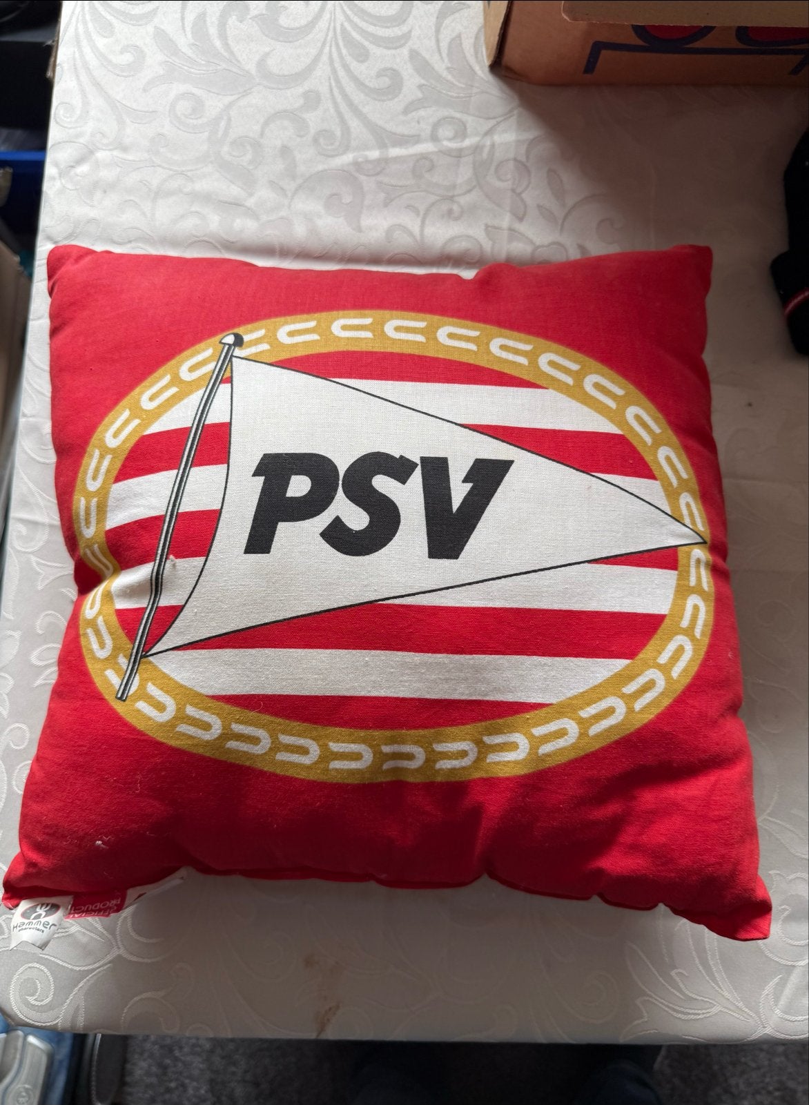 PSV kussen - Zo goed als nieuw, Overige merken, Met print, Vierkant, Ophalen of Verzenden