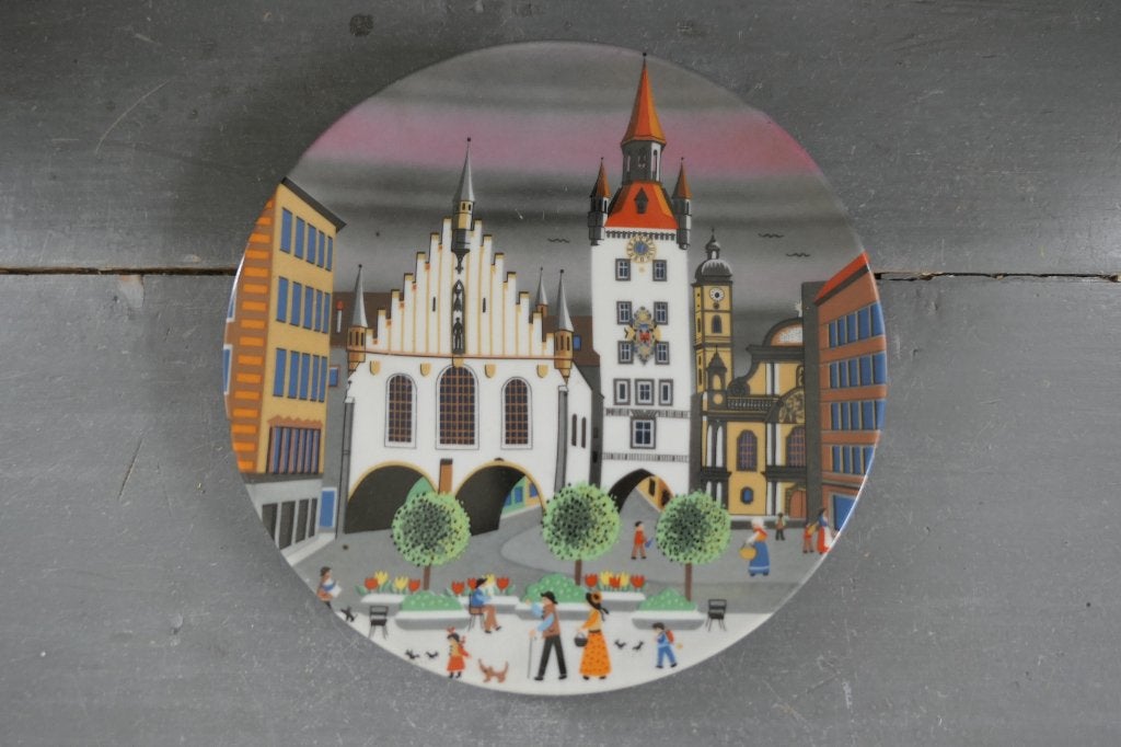 Vintage München wandbord Barbara Fürstenhöfer, Antiek en Kunst, Verzenden