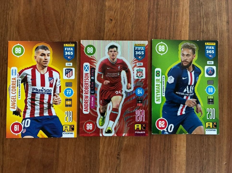 Panini fifa 365 voetbalkaartjes 2021, Ophalen of Verzenden, Zo goed als nieuw, Meerdere plaatjes