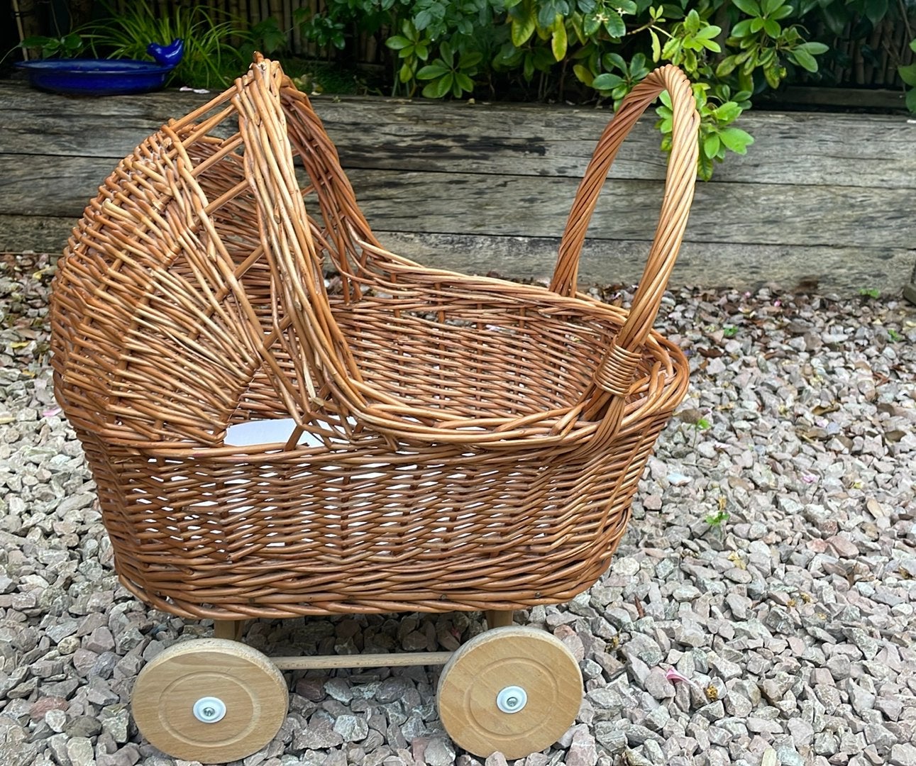 Dille & Kamille rotan poppenwagen, Ophalen, Gebruikt, Babypop