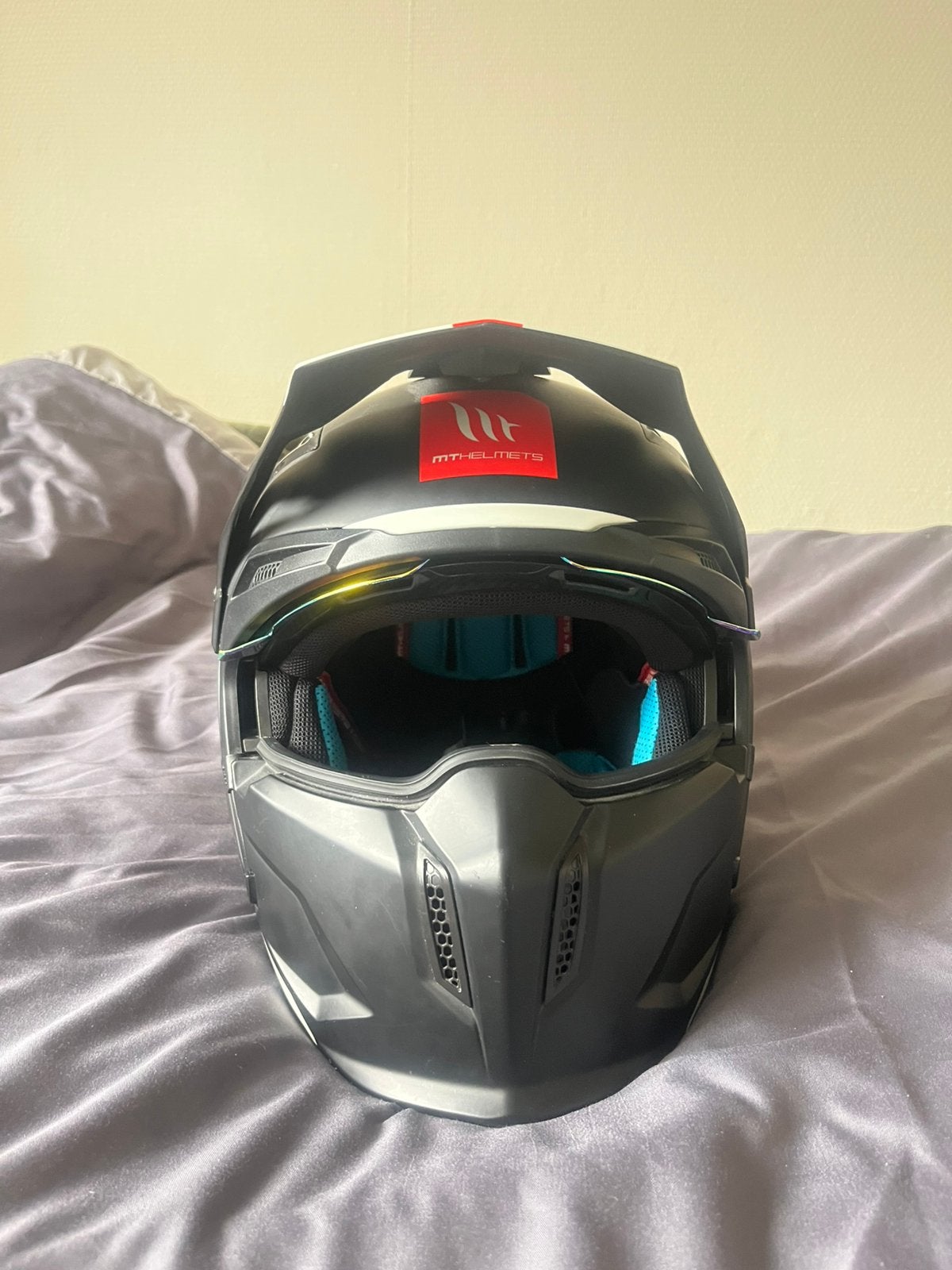 Street fightet S MT helmets, Motoren, Integraalhelm, S, Tweedehands, Ophalen