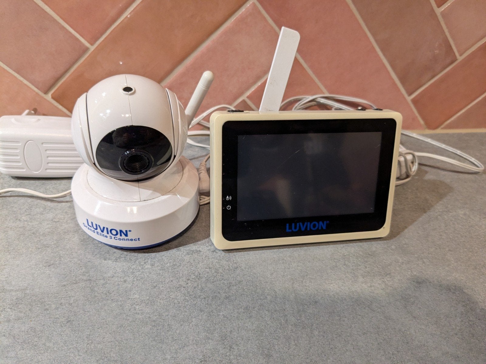 Luvion Grand Elite 3 Connect Babyfoon, Kinderen en Baby's, Ophalen of Verzenden, Gebruikt, 250 meter of meer, Camera