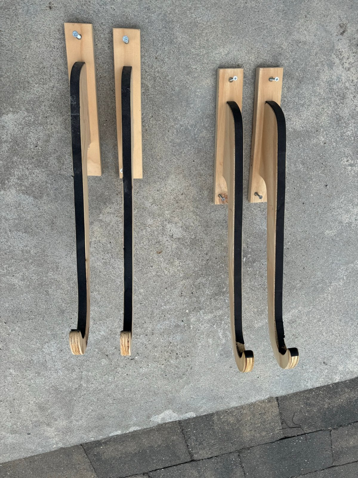 Houten surfplank houder voor wand (2 paar) (per stuk 15,-), Ophalen, Gebruikt