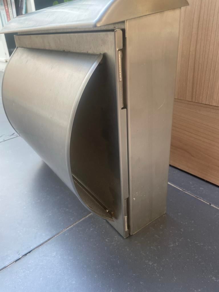 RVS Brievenbus 40x17x33 cm - Modern en Duurzaam, Ophalen of Verzenden, Gebruikt, Rvs, Wandbrievenbus