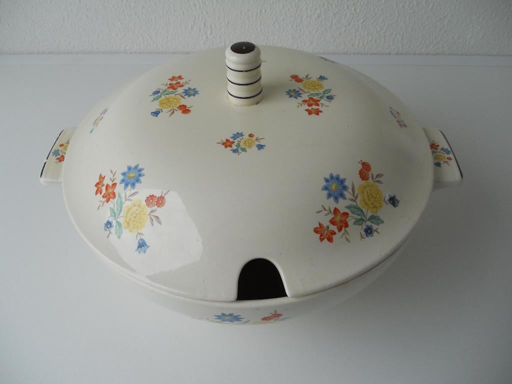 Societe Ceramique dekschaal/soepterrine, Antiek en Kunst, Ophalen of Verzenden