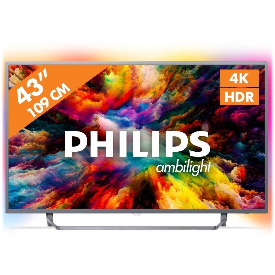 Philips Ambilight 43PUS7303/12, Ophalen, Philips, 50 Hz, 100 cm of meer