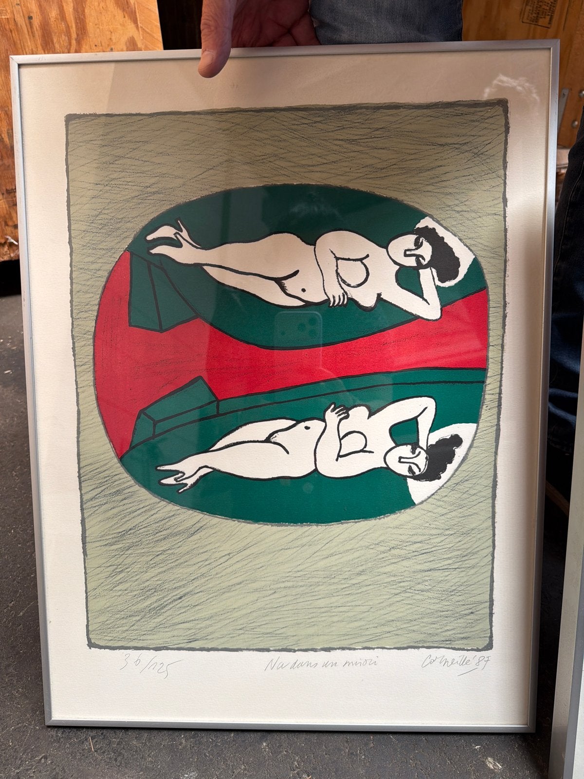 Na dans un minio schilderij, Ophalen, Abstract