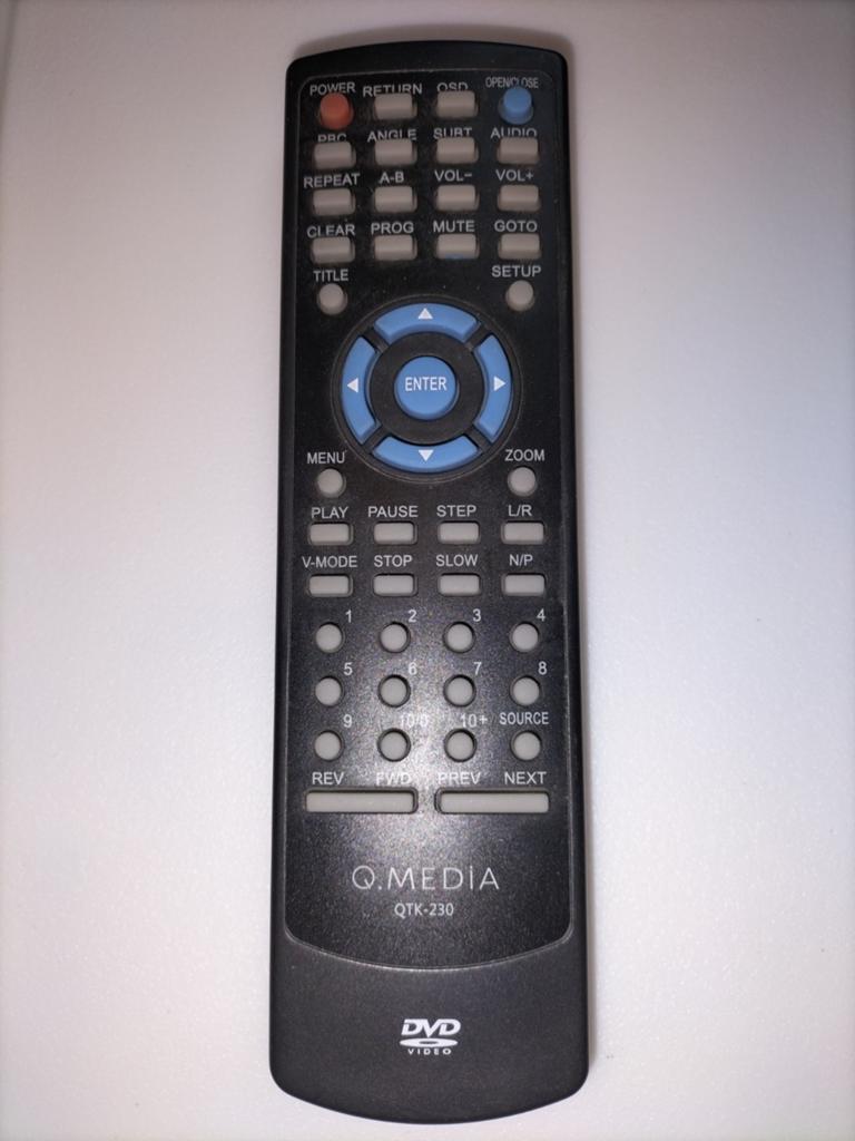 Originele Q.media Afstandsbediening QTK-230 DVD Speler, Ophalen of Verzenden