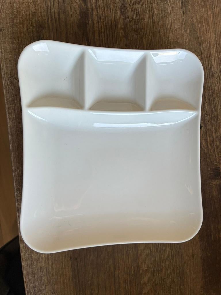 4 Vivo borden met kleine vakjes, Huis en Inrichting, Keuken | Servies, Ophalen, Zo goed als nieuw, Overige stijlen, Bord(en)