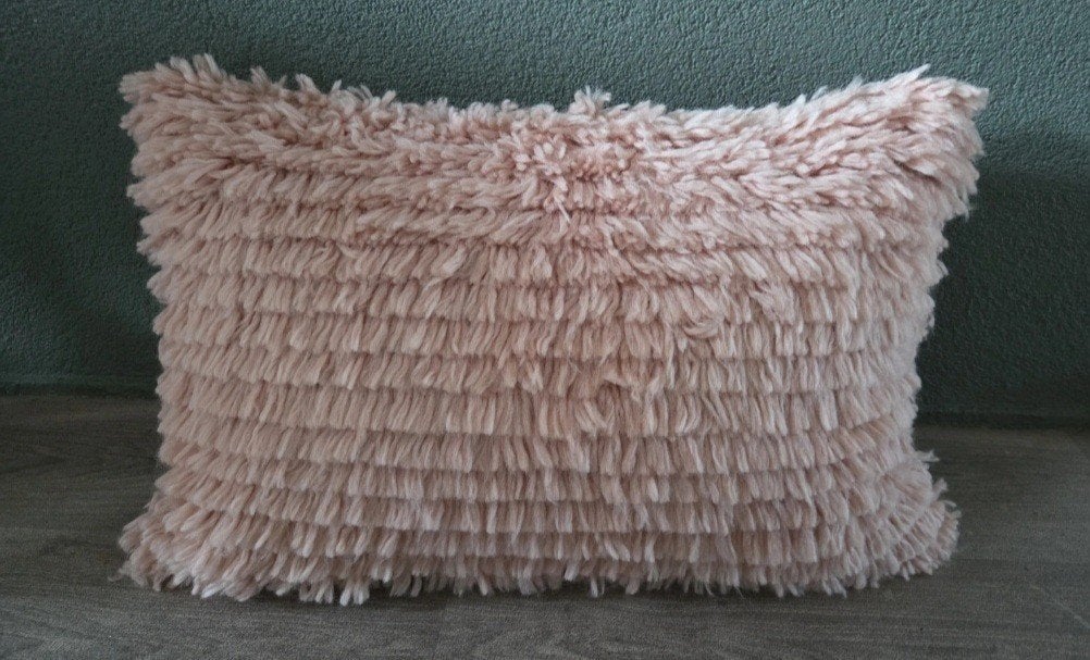 hk living kussen fluffy cushion blush, Afneembare hoes, Nieuw, Ophalen of Verzenden, Sierkussen