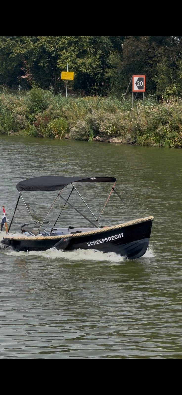 Complete sloep 3,80 m | Evinrude 5 PK | Bimini | Vaarklaar, Watersport en Boten, Bootonderdelen, Ophalen, Zo goed als nieuw, Overige typen