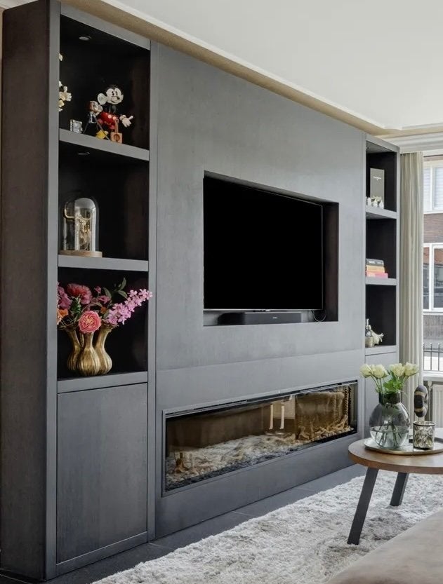 tv kast, Huis en Inrichting, Ophalen, Eikenhout, 200 cm of meer, 200 cm of meer