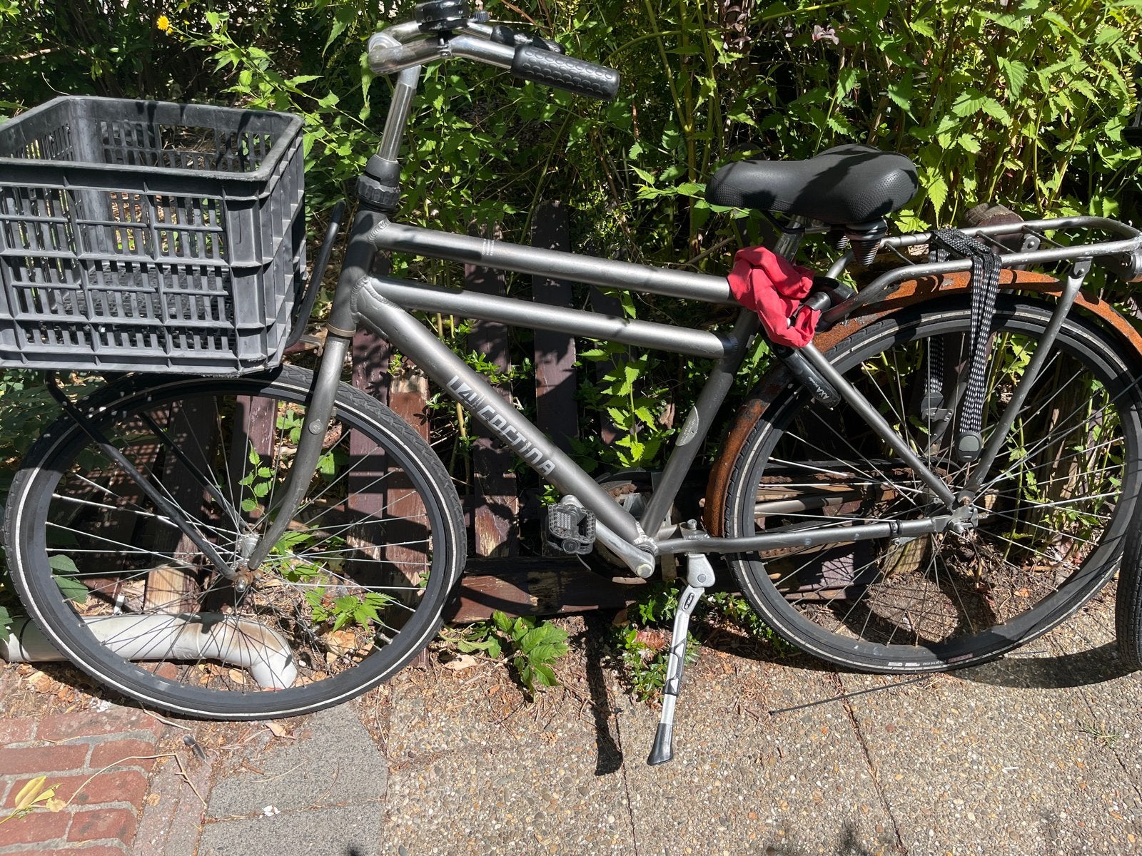 Gebruikte La Cortina fiets met mand, kettingslot en ringslot, Velgrem, Versnellingen, Ophalen, Overige merken