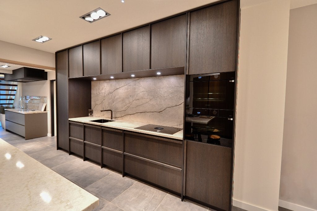 Luxe Japandi showroomkeuken | Echt hout fineer | Keramiek |, Ophalen, Overige typen, Nieuw, Overige kleuren