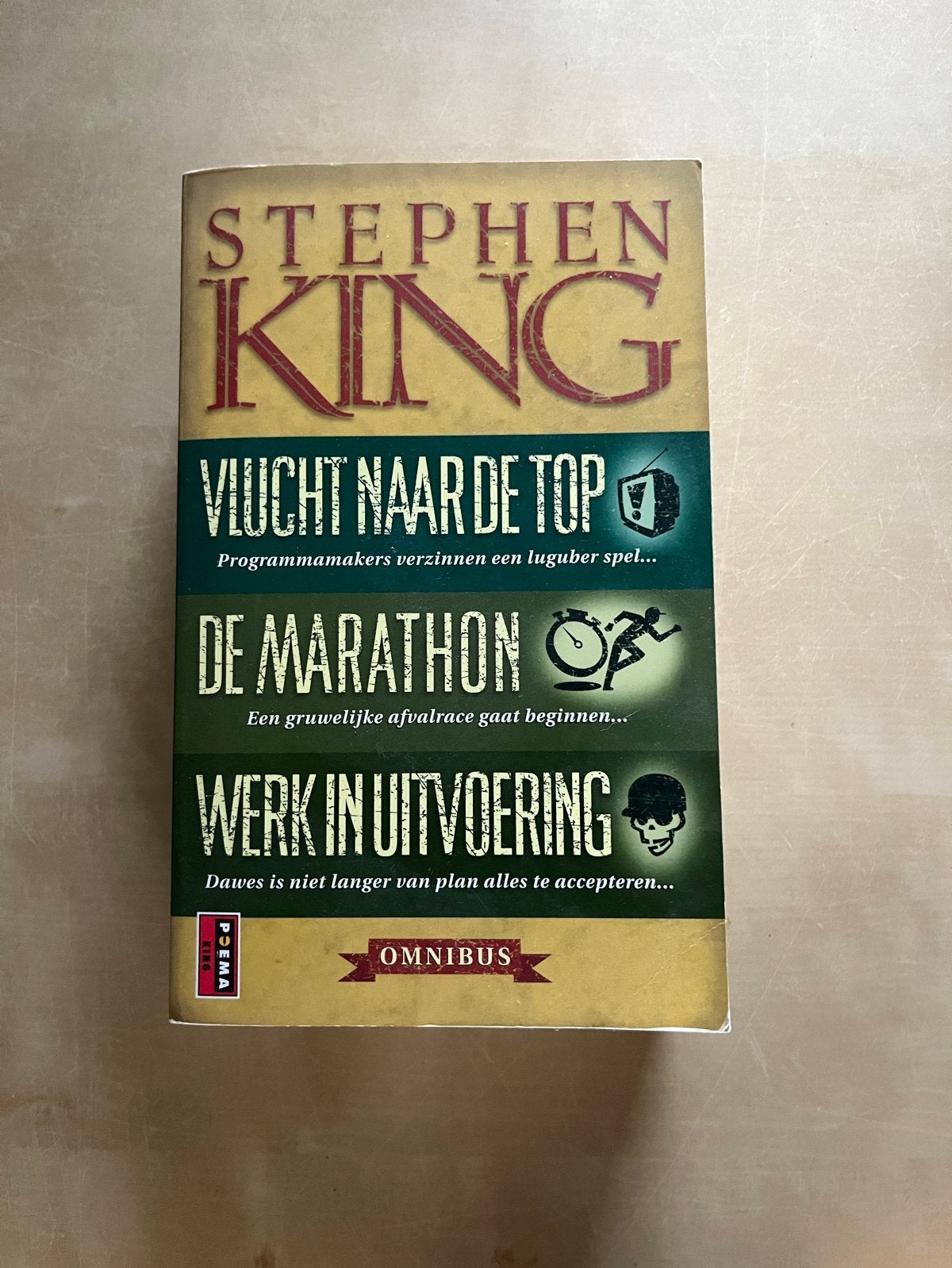 Stephen King Omnibus: Vlucht naar de Top, De Marathon, Werk, Ophalen of Verzenden, Gelezen, Nederland