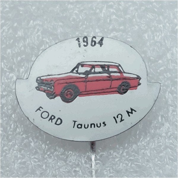 SP0761 Speldje 1964 Ford Taunus 12M rood, Ophalen of Verzenden, Gebruikt, Overige onderwerpen