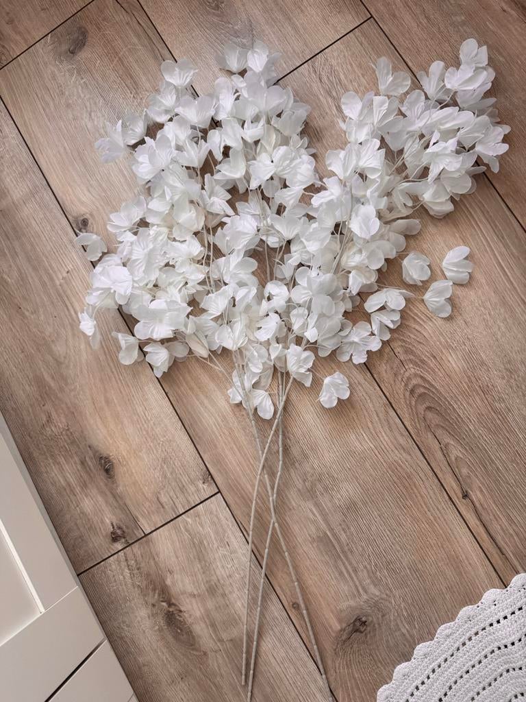 Nieuwe witte kunstbloemen takken, 94 cm lang, Ophalen of Verzenden, Nieuw
