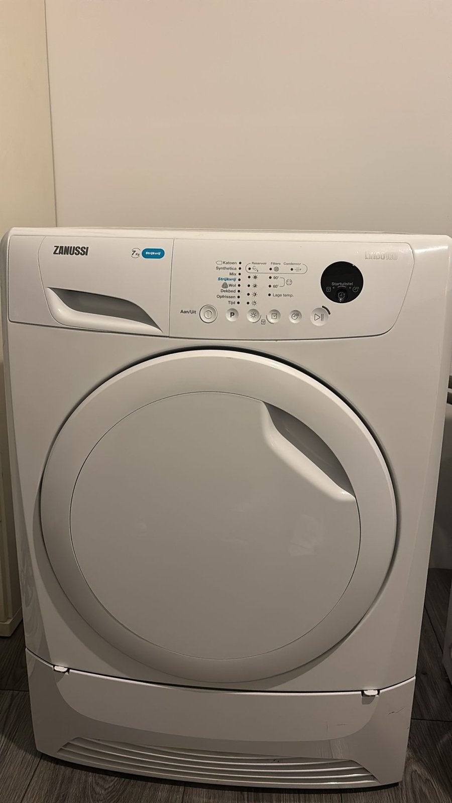 Zanussi Lindo100 7kg Condensdroger - Zo goed als nieuw, Ophalen, 6 tot 8 kg, Zo goed als nieuw, Voorlader