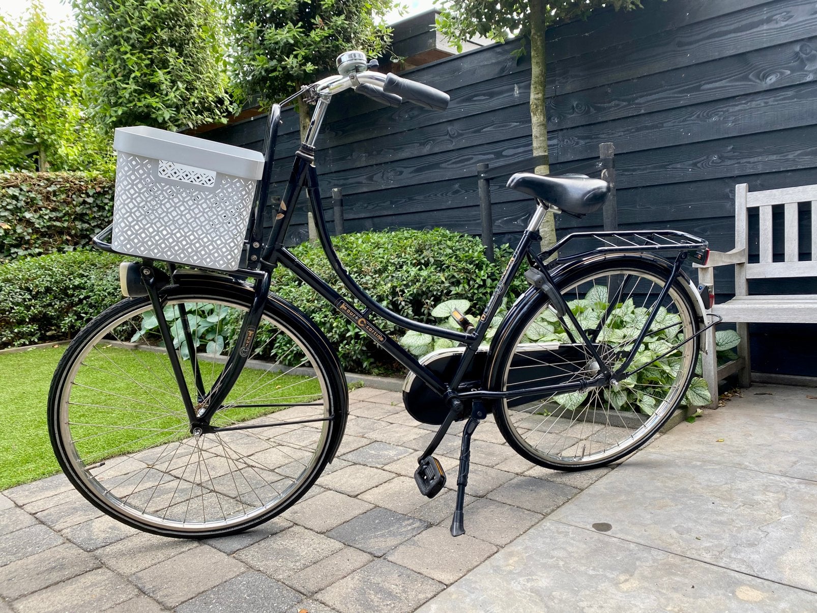 Cortina Tour fiets kleur zwart framemaat 46 cm, Terugtraprem, Minder dan 47 cm, Ophalen, Overige merken