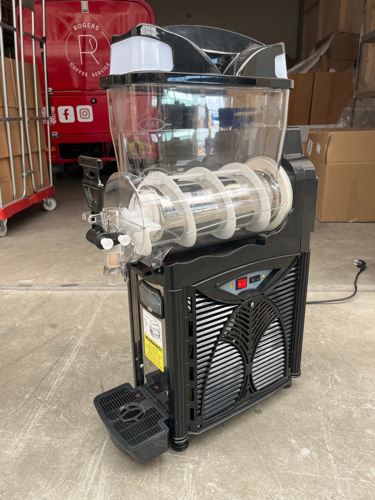 Cofrimell Slushmachine Zwart 1 x 10 liter, Ophalen, Zo goed als nieuw