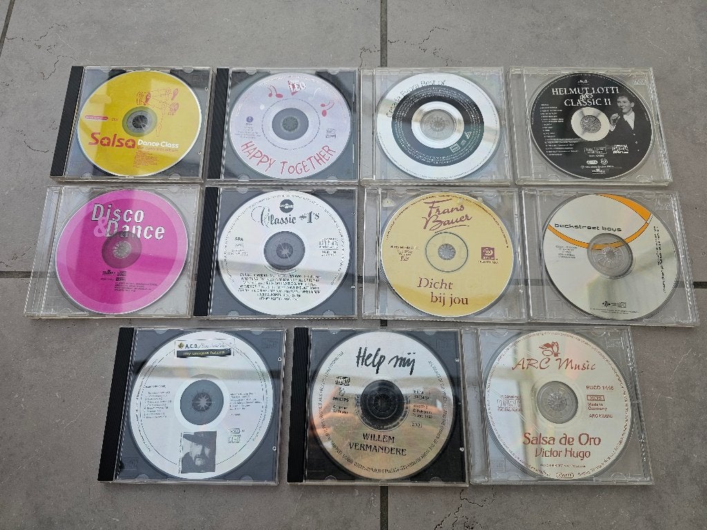 11 CD's zonder hoesje of cover, Ophalen of Verzenden, Gebruikt, Overige genres, Album