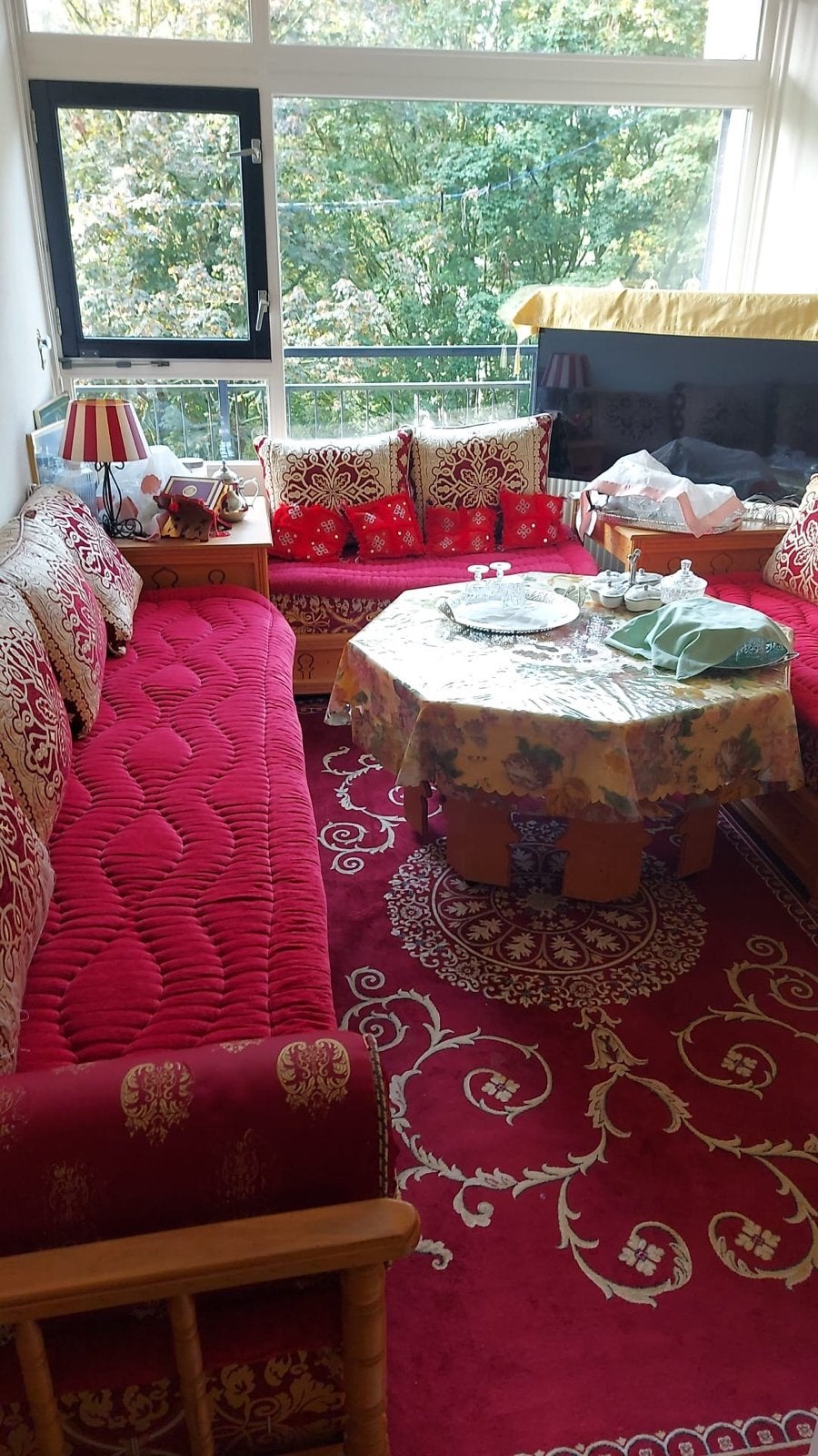 Marokkaanse zithoek - Compleet en comfortabel, Ophalen, Gebruikt, Hoekbank, 300 cm of meer