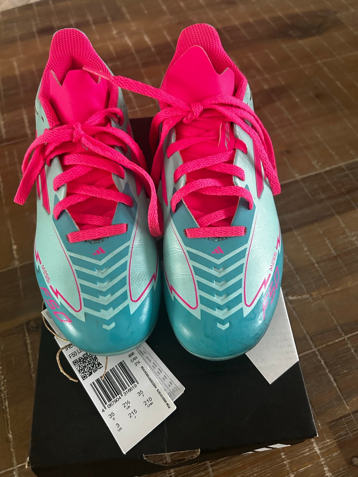 Adidas F50 League FG/MG J Messi voetbalschoenen mt35, Maat XS of kleiner, Schoenen, Ophalen of Verzenden, Zo goed als nieuw