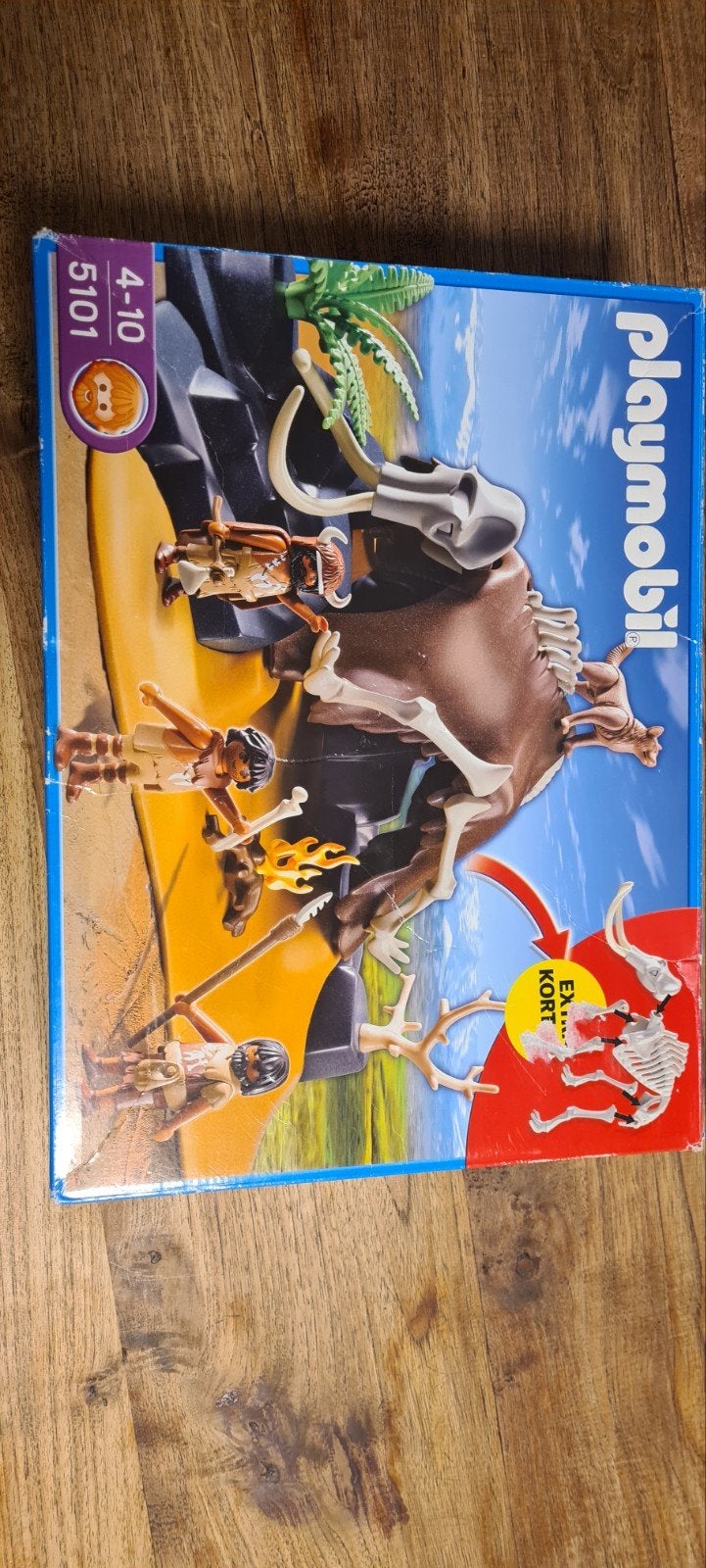 Playmobil 5101 Mammoet met jagers - Compleet, Ophalen of Verzenden, Zo goed als nieuw