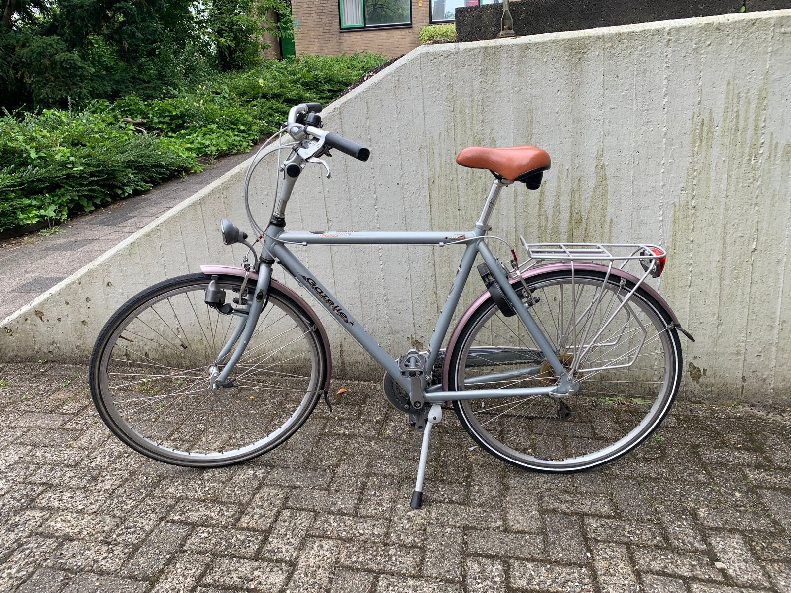 Herenfiets Gazelle Medeo Hybrid 57 cm te koop, Fietsen en Brommers, Fietsen | Heren | Herenfietsen, Ophalen, Gebruikt, Velgrem