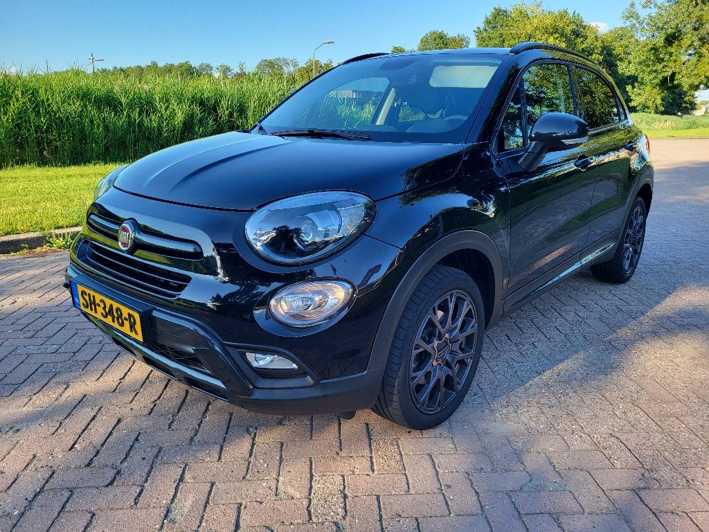 Fiat 500X 1.4 Turbo Multiair 16V 140pk 2018 Zwart, Auto's, Fiat, Voorwielaandrijving, Navigatiesysteem, 4 cilinders, 500X