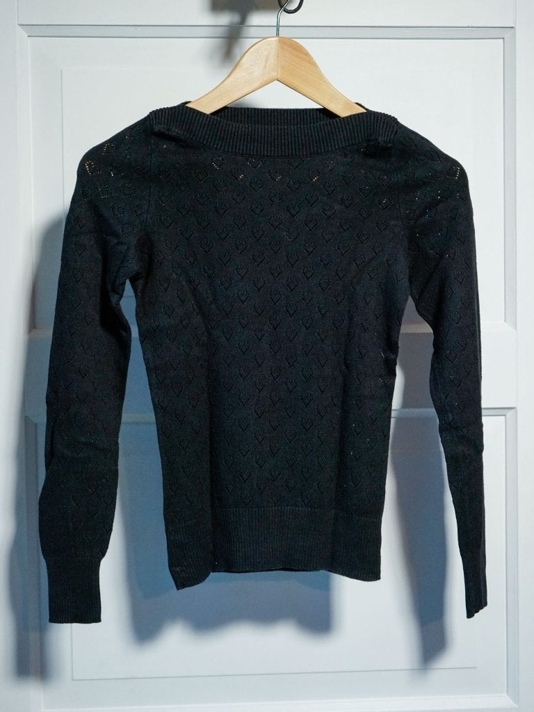 King Louie, zwart truitje met hartjes - maat XS, Kleding | Dames, Zwart, Ophalen of Verzenden, Zo goed als nieuw, King Louie