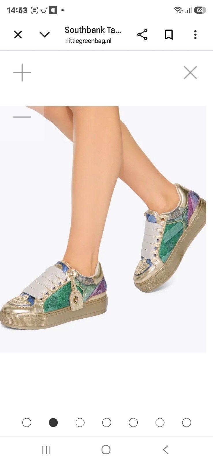 Kurt Geiger Southbank Tag Multi Sneakers - Maat 39, Overige kleuren, Nieuw, Ophalen of Verzenden, Sneakers of Gympen