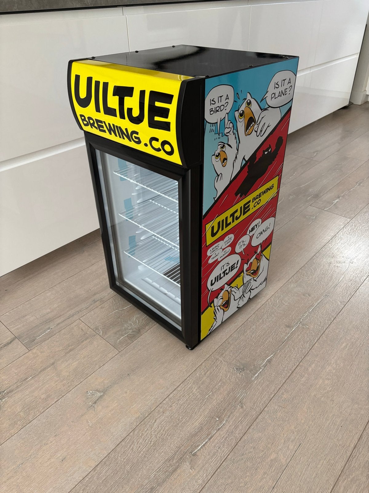 Uiltje Brewing Minikoelkast - Perfect voor de Mancave, Ophalen, Zonder vriesvak, Nieuw, Minder dan 75 liter