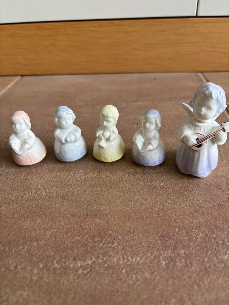 5 Goebel Engeltjes - Vintage Porseleinen Beeldjes, Antiek en Kunst, Ophalen of Verzenden