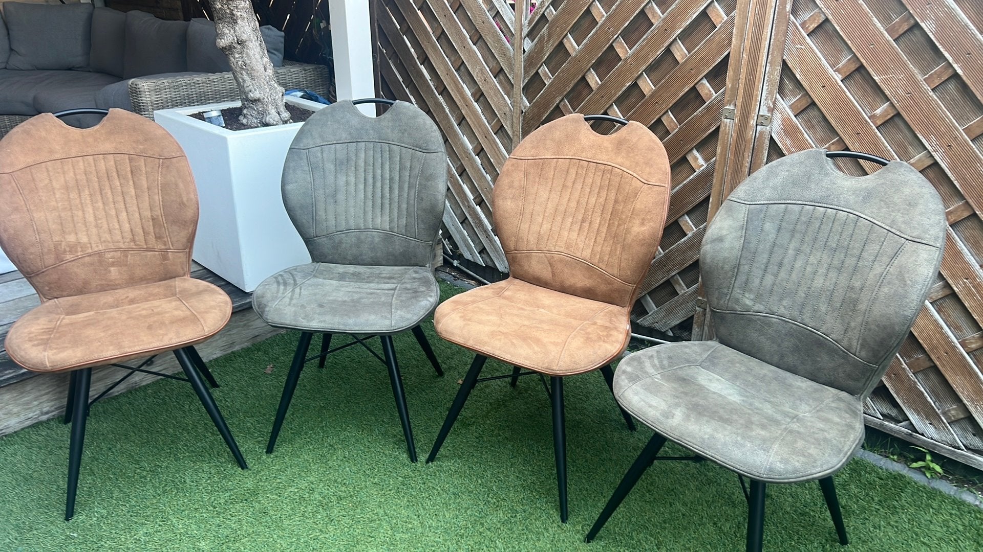 4 eettafel stoelen, Ophalen, Overige materialen, Overige kleuren, Zo goed als nieuw