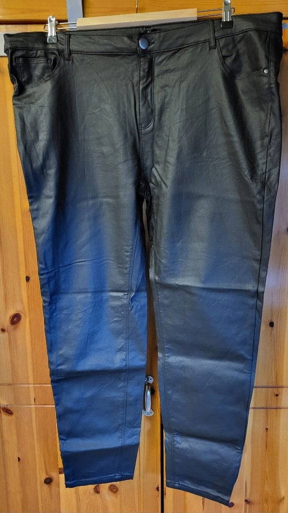 MS mode leren broek maat 54, Kleding | Dames, Zwart, Ophalen of Verzenden, Zo goed als nieuw, MS Mode