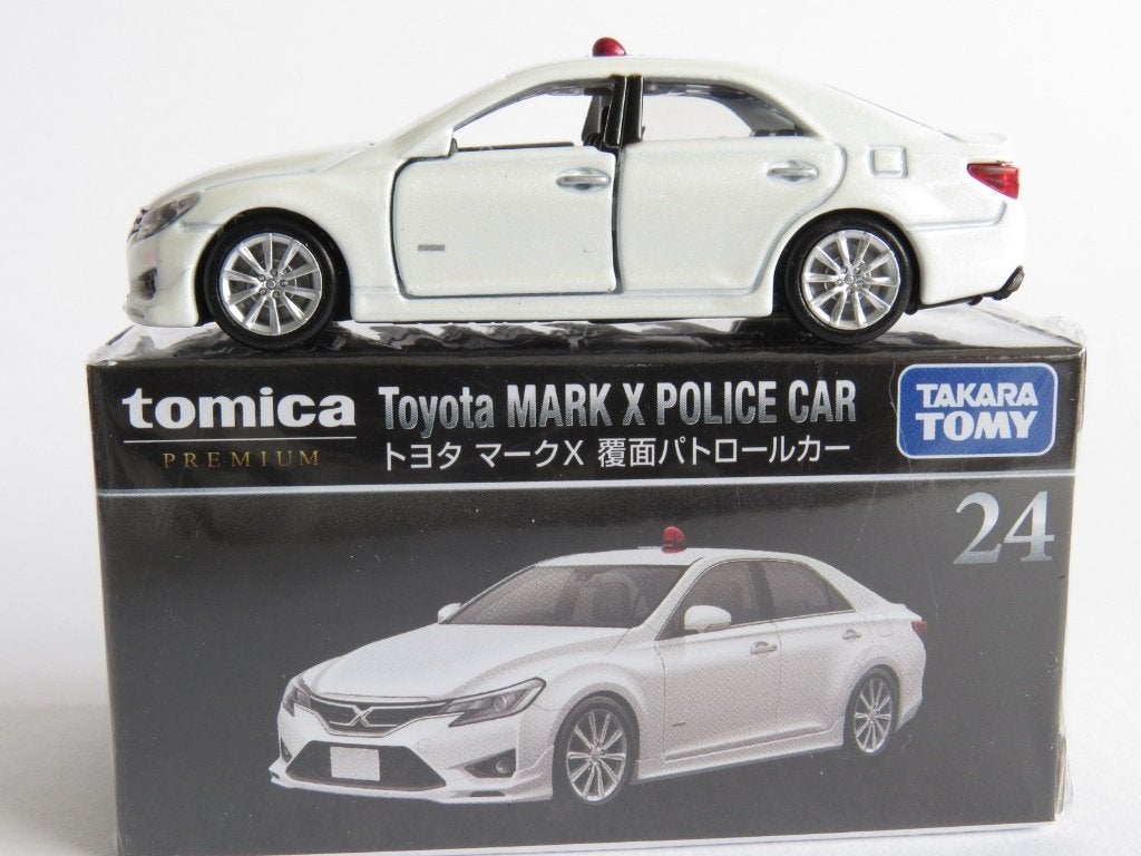 Tomica premium 24 Toyota Mark X politie 1/64 3inch tomy, Ophalen of Verzenden, Nieuw, Auto