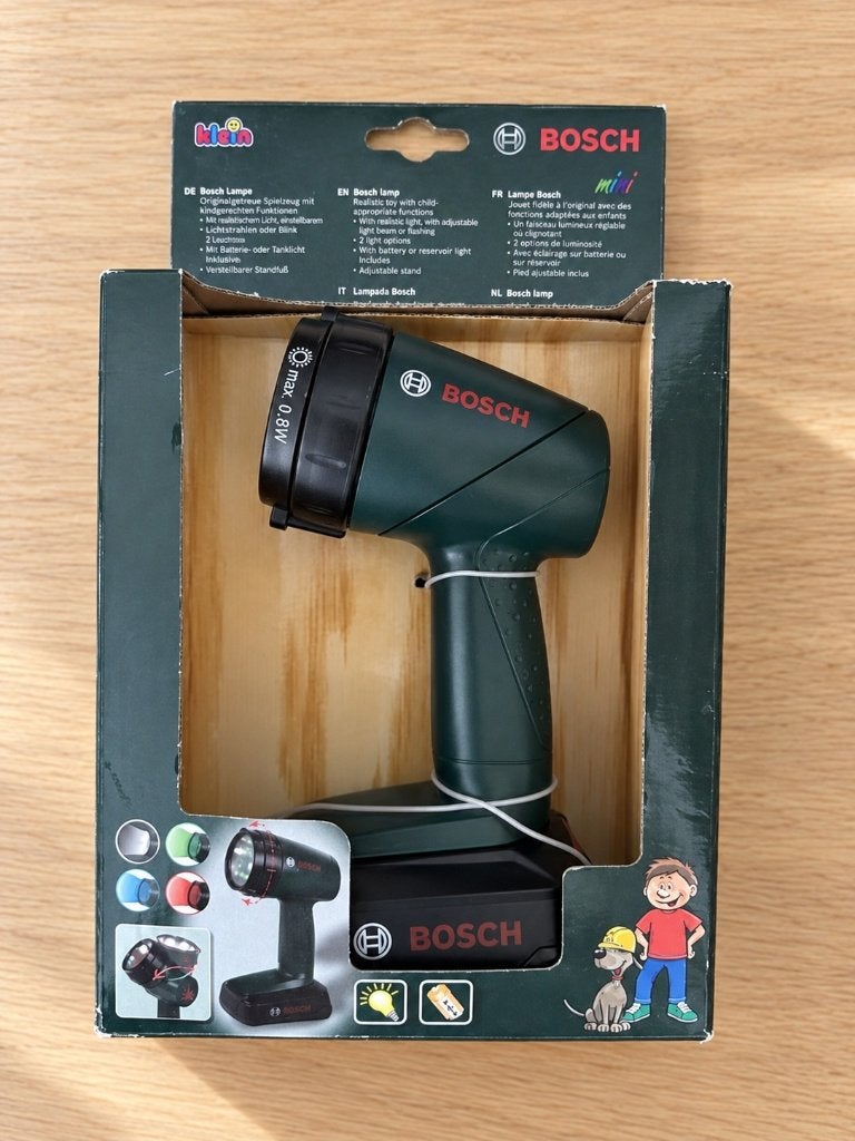 Bosch Mini Zaklamp met Kleurfilters - Speelgoed, Ophalen of Verzenden, Nieuw, Knutselen, Met licht