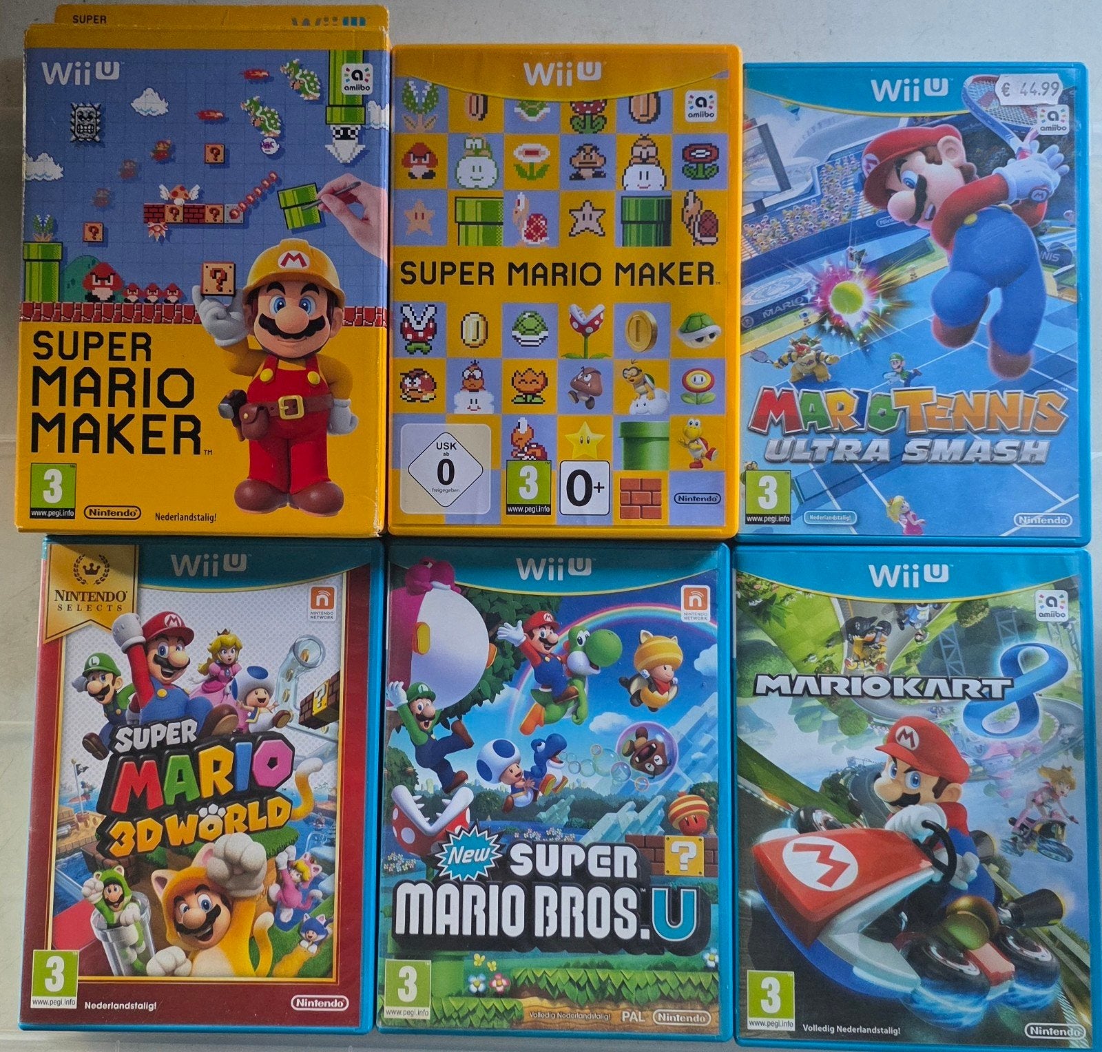 Wii U Mario Games, Spelcomputers en Games, Games | Nintendo Wii U, Gebruikt, Ophalen of Verzenden, Eén computer, Platform