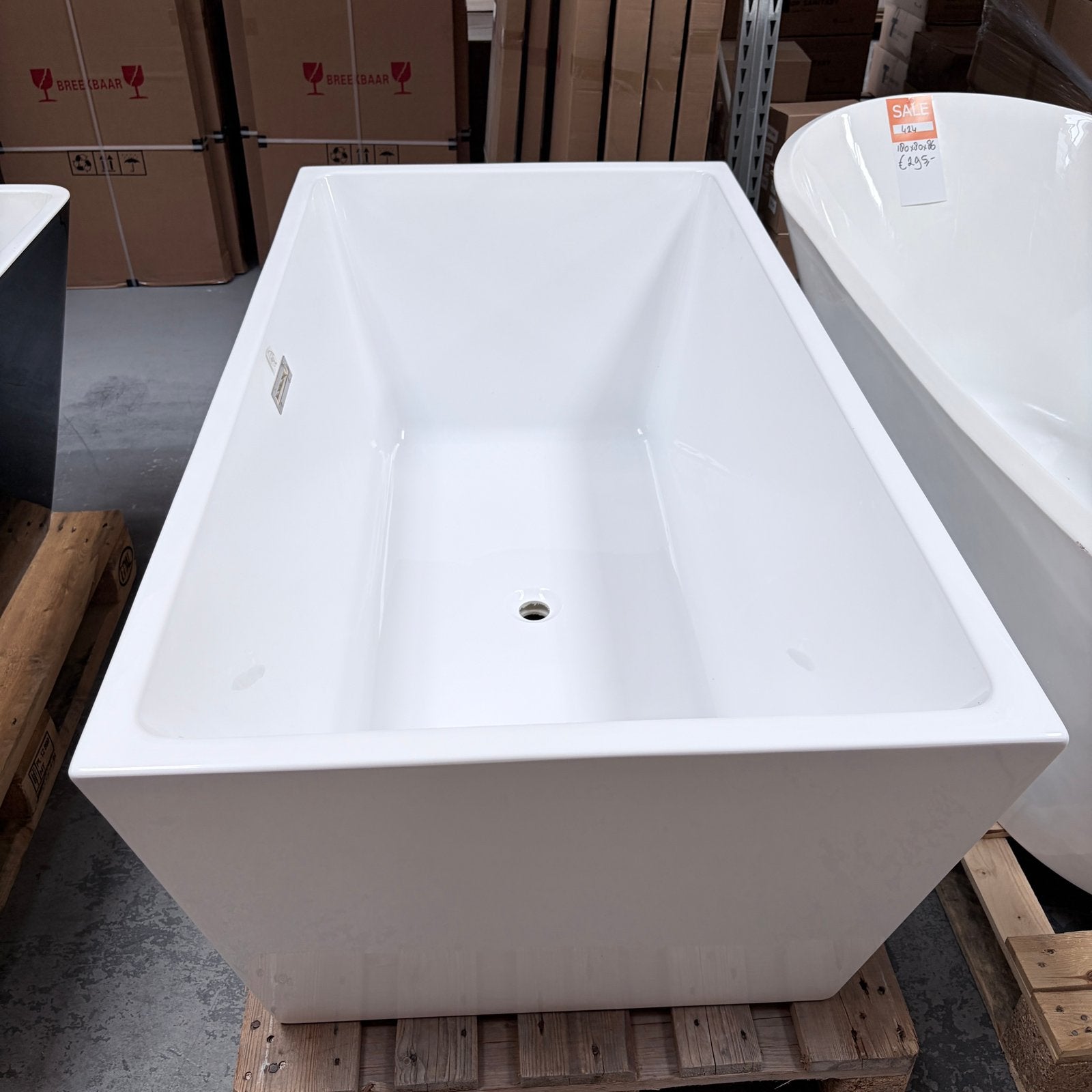 SALE bad rechthoekig bad 150 x 80 x 60 nr425, Ophalen of Verzenden, Nieuw